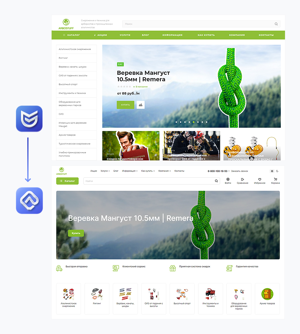 Главная страница Arbostuff